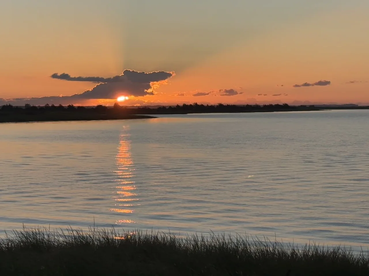 Sunrise over Delaware Bay from Jim’s New Jersey travels